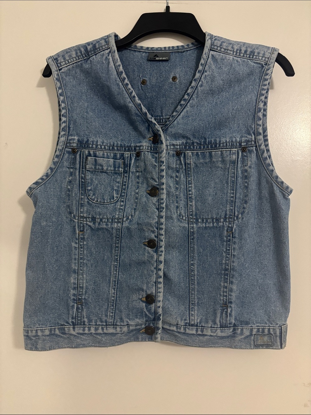 Liz Claiborne Light Blue Denim Vest